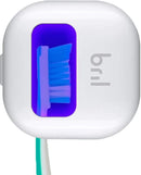 Bril UV-C Toothbrush Sanitizer, Portable Cleaner, Travel Cover, Magnetic Holder, and Rechargeable Case for Any Size Toothbrush, White by CozyNest Decor