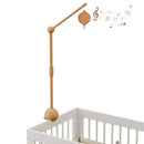 Crib Mobile Arm with Music Box,32.5 Inch Crib Mobile Stand,Wooden Mobile Arm for Crib (2 Modes,360°Adjustable,100% Beech Wood) Baby Crib Mobile for Boy and Girl by TinyTreasures Baby Boutique