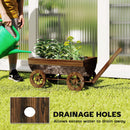 Outsunny Wooden Wagon Planter Box