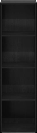Furinno Luder Bookcase / Book / Storage, 4-Tier Cube, Blackwood by TinyTreasures Baby Boutique