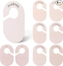 Baby Closet Dividers, Double Sided Nursery Clothes Size Separators for Newborn to 2T, Round, Neutral, 8 Pcs by TinyTreasures Baby Boutique