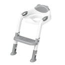 Potty Training Seat with Step Stool Ladder, SKYROKU Potty Training Toilet for Kids Boys Girls Toddlers - Comfortable Safe Potty Seat with Anti-Slip Pads Ladder Grey by TinyTreasures Baby Boutique