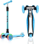 3 Wheel Scooter for Kids Ages 6-12,Kids Scooter with Light Up Wheels, Sturdy Deck Design, and 4 Height Adjustable Suitable for Kid Ages 3-12 by TinyTreasures Baby Boutique