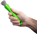 BrushAll® Wire Hand Brush with Ergonomic Handle and Tightly Packed Bristles for Kitchen, Garage, Indoor, Outdoor (Stainless Steel) Patent Pending by TinyTreasures Baby Boutique