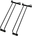 14-Inch Black Wine Glass Rack, Under Cabinet Wine Glass Holder, Stemware Rack, Hanging Stemware Holder, Set of 2 by CozyNest Decor