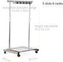 movable mop broom holder put wet mops floor standing cleaning tool rack stainless for schools, hospitals, factories, hotels, restaurant, etc. by CozyNest Decor
