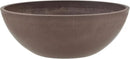 PSW Pot M30C Collection Shallow Garden Bowl Low Planter for Succulents, Bonsai, Fairy Gardens, Herbs, 12-inch, Chocolate by GreenHaven Gardens