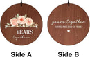 ASTARIN Personalized 20th 50th Anniversary Wind Chime, Happy Anniversary Wedding Valentine's Day Gift for Wife Husband Men Women Sister, Golden Anniversary Keepsake Decorations for Parents Couples by CozyNest Decor