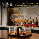 Bass Fish Wine & Whiskey Decanter Set 1100ml by The Wine Savant