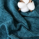 CaliTime Throw Pillow Covers Decorative 20 X 26 Inches Pack of 2 Cozy Chenille Standard Pillow Shams Cases for Couch Sofa Bed Living Room Home Ocean Blue by CozyNest Decor