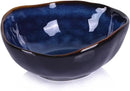6" Blue Ceramic Decorative Bowl, Entryway Table Decor Pottery Key Bowl, Candy Dish, Salad Bowl, Blue Decor Small Jewelry Trinket Dish for Bedroom, Centerpiece, Bedside Table, Living Room Decor by CozyNest Decor