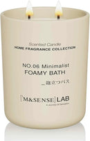M&SENSE Natural Soy Candle| Foamy Bath | 16.6 oz, 95H Burn | Minimalist Scented Candle for Relaxation, Gifting, Home Décor | for Bedroom, Office, Party Large by CozyNest Decor