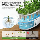 Ahopegarden Indoor Garden Hydroponics Growing System: 12 Pods Plant Germination Kit Herb Garden Kit Growth Lamp Countertop with LED Grow Light Hydrophonic Planter Grower Harvest Vegetable Lettuce by GreenHaven Gardens