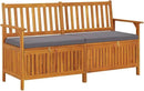 vidaXL Outdoor Storage Bench Deck Box for Patio Furniture Solid Wood Acacia by CozyNest Decor