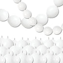 White Quick Link Balloons, 120PCS Linking Balloons for Making Balloon Wall Balloon Arch Balloon Chains, Pearl Balloons for Wedding Birthday Baby Shower Graduation Grad Party Decorations (6+10inch) by CozyNest Decor