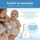 Dr. Brown's Natural Flow Anti-Colic Options+ Narrow Baby Bottle, 4 oz/120 mL, with Level 1 Slow Flow Nipple, 0m+, 4 Bottles by TinyTreasures Baby Boutique