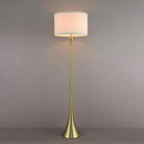 GLOBE Electric 61000150 60" Floor Lamp, Antique Brass Finish, Beige Fabric Shade, Mid-Century Modern Standing Lamp, E26 Base, Sustainable Design for Living Rooms and Bedrooms by CozyNest Decor