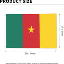 Cameroon Cameroonian Flag Garden Yard House 2x3 ft Flags Double Sided Print Banner Indoor Outdoor Party Home Decorations for Boat Dorm House Balcony by GreenHaven Gardens