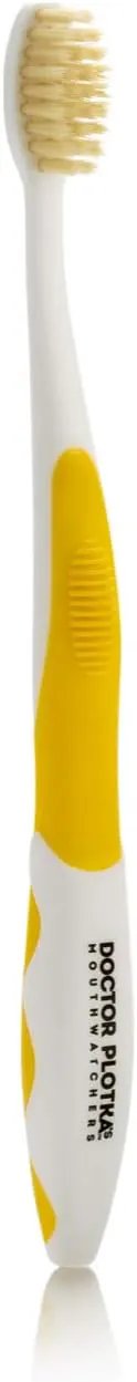 MOUTHWATCHERS Soft Flossing Toothbrushes for Kids, Yellow, Ultra Clean Manual Toothbrush for Sensitive Teeth & Gums, by Dr. Plotka by CozyNest Decor