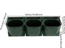 Self Watering Wall Planter | 36 Pots Vertical Garden Planter for Indoor Plants | Wall-Mounted Stackable wall planter | Hanging Plant Flower Pot Holder | 10.56 Fl Oz Each Individual Pot | Army Green by CozyNest Decor