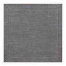 5-Piece Counter Height Dining Table Set in 2 Table Sizes with 4 Folding Leaves and 4 Upholstered Chairs for Dining Room (Gray+Beige Cushion)