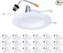HALO LTE 5/6 Inch Indoor/Outdoor Recessed LED Trim Can Light, 3000K - Contractor Value Pack (18-Pack) - LTE566930-18PK by GreenHaven Gardens