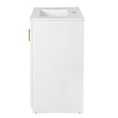 Ceramic Sink Combo, Freestanding Vanity Set With 3 Drawers & Soft Closing Doors by HouseOfZazla