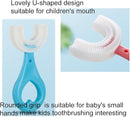 2 Pcs U-Shaped Kids Toothbrush, Premium Soft Manual Training Toothbrush for Kids 2-6 Years Old. (Blue+Pink) by TinyTreasures Baby Boutique