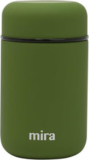 MIRA Insulated Food Jar Thermo for Hot Food & Soup, Compact Stainless Steel Vacuum Lunch Container for Meals To Go - 13.5 oz, Olive Green by TinyTreasures Baby Boutique