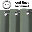 H.VERSAILTEX Room Darkening Curtains for Living Room Light Reducing Thermal Insulated Window Treatment Panels/Drapes Grommet Top 2 Panels Green Bay - 52 x 72 Inches by CozyNest Decor