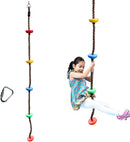 6.56ft Climbing Rope Swing with Treads Climbing Rope Plate Swing Hanging Swing Ninja Rope Accessories by TinyTreasures Baby Boutique