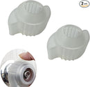 2 Pack door knobs cover,Door Handle Extension, Soft Rubberized Doorknob Extension, Converts Knob Style Doors to Handles for Easy Accessibility, Door knob Grips Fits Door Knobs (Transparent-2 PCS) by TinyTreasures Baby Boutique