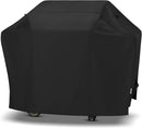 SunPatio Barbecue Grill Cover 65 Inch, Outdoor Heavy Duty Waterproof Charcoal Gas Grill Cover, Fade Resistant, All Weather Protection Compatible for Weber Charbroil Nexgrill and More, Black by GreenHaven Gardens