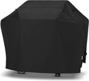 SunPatio Gas Grill Cover 60 Inch, Outdoor Heavy Duty Waterproof Barbecue Gas Cover, UV and Fade Resistant, All Weather Protection Compatible for Weber Charbroil Brinkmann Grills and More, Black by GreenHaven Gardens