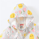TUIJI Toddler Boys Girls Cartoon Print Zip Jacket Hooded Trench Lightweight Kids Coats Windbreaker Outdoor Cute Dust Coats by TinyTreasures Baby Boutique