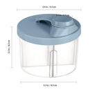 Accmor Baby Formula Dispenser On The Go, Non-Spill Rotating Four-Compartment Formula Container to Go, Milk Powder Kids Snack Container for Infant Toddler Travel Outdoor, Blue, 2 Pack by TinyTreasures Baby Boutique