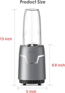 Smoothie Blender, 1100W Personal Blender for Shakes and Smoothies, Blenders and Grinder Combo for Kitchen with 2 * 22 Oz To-Go Cup and Lid for Protein Shake, Baby Food, Frozen Drink by TinyTreasures Baby Boutique
