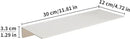 JOOM White Metal Floating Shelf - Floating Shelf, Small Bathroom Shelf, Display Shelves for Wall Storage (12 in) by CozyNest Decor