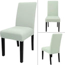 JQinHome Smoke Green Chair Covers for Dining Room Set of 2, High Stretch Removable Washable Parsons Chair Slipcover for Home Party Hotel Wedding Ceremony (2PCS,Smoke Green) by CozyNest Decor
