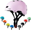 Bike Skateboard Helmet, Adjustable and Multi-Sport for Skate Scooter, 3 Sizes for Adult Youth Kids Toddler by TinyTreasures Baby Boutique