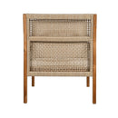Acacia Wood Patio Furniture Club Chair, Outdoor Wicker Armchair by HouseOfZazla