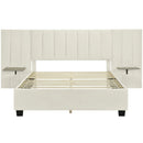 Upholstered Platform Bed With Big Headboard by HouseOfZazla