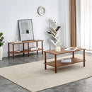 Modern 2 Tier Coffee Table With Open Storage Shelf For Living Room by Unique Piece Furniture
