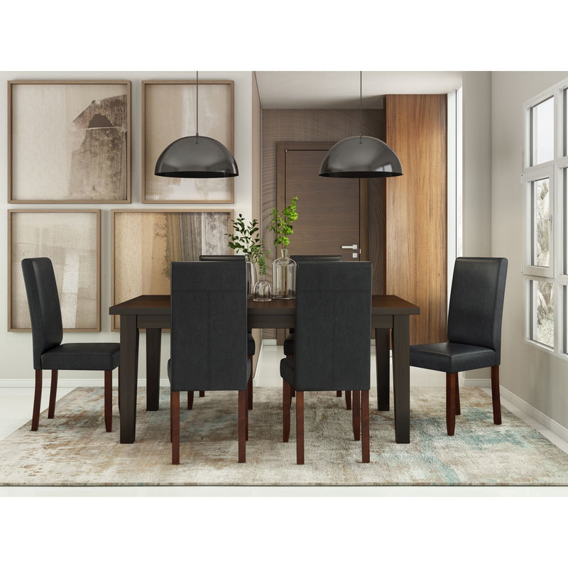 Acadian - Parson Dining Chair (Set of 2) - Distressed Black, photo 2 of 5