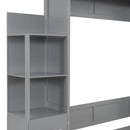 Murphy Wall Bed With LED Lights, Shelves And Drawers