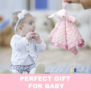 Pro Goleem Loveys for Babies Bunny Security Blanket Baby Girl Gifts Newborn Soft Pink Lovie for Infant and Toddler Snuggle Toy Stuffed Animal, Pink 16 Inch by TinyTreasures Baby Boutique