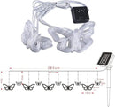 Solar USB String Butterfly Lights Indoor Outdoor 10 LED Fairy Light Decorations for Garden Fence Patio Yard Christmas Tree, Lawn, Patio, Party Decoration (Solar Light) by GreenHaven Gardens