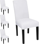 JQinHome 4 Pcs Dining Chair Slipcover, High Stretch Removable Washable Chair Seat Protector Cover for Home Party Hotel Wedding Ceremony by CozyNest Decor