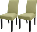 JQinHome Sage Green Chair Covers for Dining Room Set of 2, High Stretch Removable Washable Parsons Chair Slipcover for Home Party Hotel Wedding Ceremony (2PCS,Sage Green) by CozyNest Decor