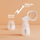 NCVI 8128 Electric Double Breast Pump Breastfeeding with 4 Modes 9 Levels, Rechargeable Pump Machine Strong Suction for Bigger Breast with 21/24mm Flanges Parts, Anti-Backflow Non-Spill and Low Noise by TinyTreasures Baby Boutique